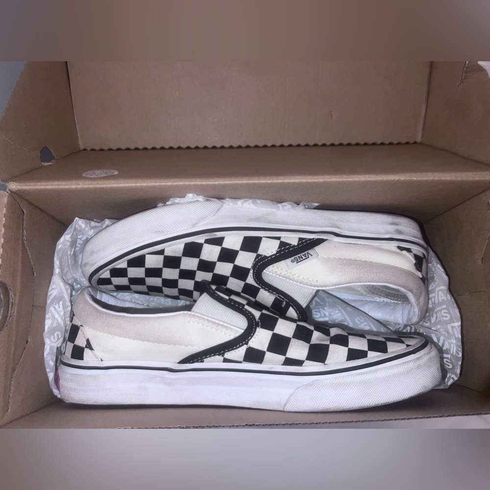 checkered vans 8.0